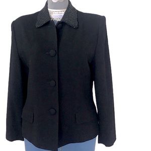 VINTAGE Lord and Taylor NWT Black jacket size 8